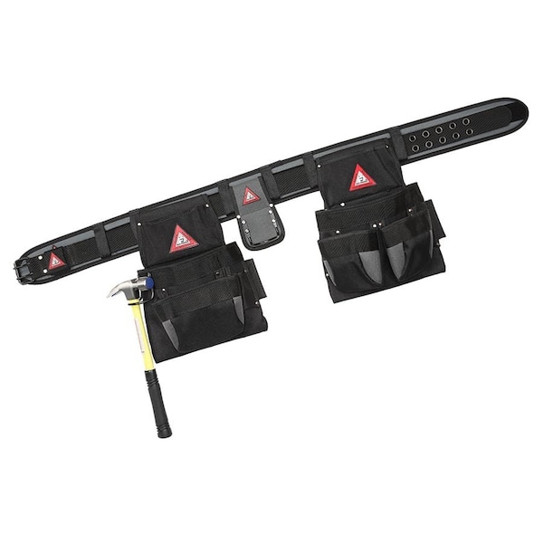 Super Anchor Safety Small - Gray Waist Pad All Pakka Tool Belt Combo with 16 Grommet Belt 6400-GS - main